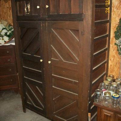Vintage Solid Wood Armoire