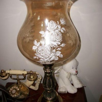 Vintage Rose Lamp