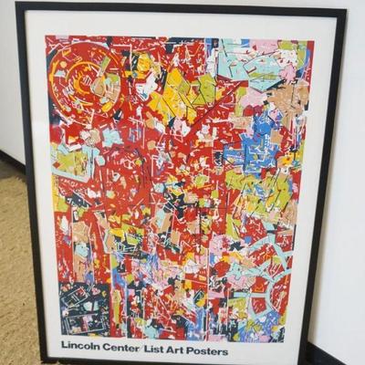 1152A	FRAMED LINCOLN CENTER POSTER, APPROXIMATELY 40 IN X 52 IN
