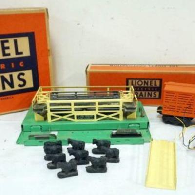 1067	LIONEL TRAIN #3656 OPERATING CATTLE CAR
