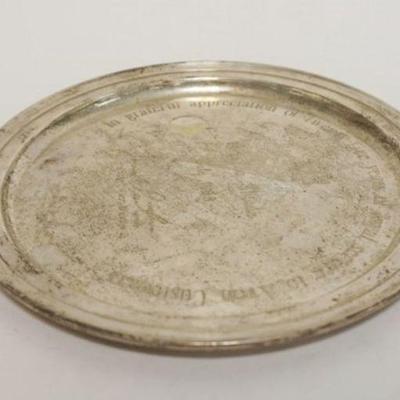 1087	STERLING SILVER TIFFANY & CO PLATE, 8.99 TOZ
