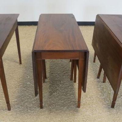 1159	ANTIQUE MAHOGANY 3 PART BANQUET TABLE, APPROXIMATELY 19 IN X 48 IN X 29 IN H, APPROXIMATELY 108 IN OPEN
