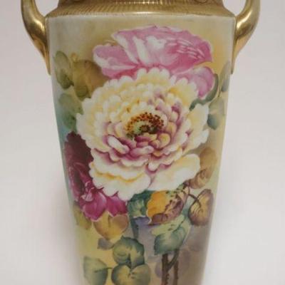 1001	HAND PAINTED NIPPON PORCELAIN VASE, APPROXIMATELY 12 IN HIGH
