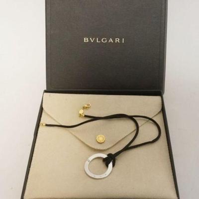 1134	BVLGARI NECKLACE BY AARON BASHA, PENDANT IS MARKED, CANNOT READ MARKING
