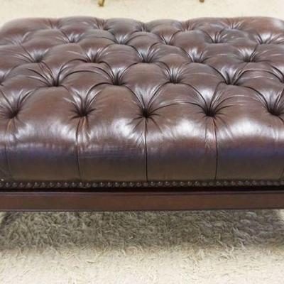 1170	TUFTED LEATHER OTTOMAN WITH STORAGE COMPARTMENT, APPROXIMATELY 41 IN X 30 IN X 15 IN H
