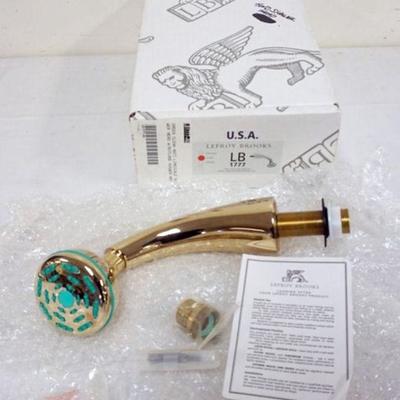 1075	LEFROY BROOKS  GOLD SHOWER HEAD

