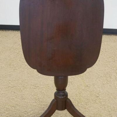 1157	ANTIQUE MAHOGANY TILT TOP TABLE, APPROXIMATELY 19 IN X 24 IN X 30 IN H
