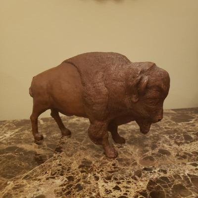 Buffalo sculpture