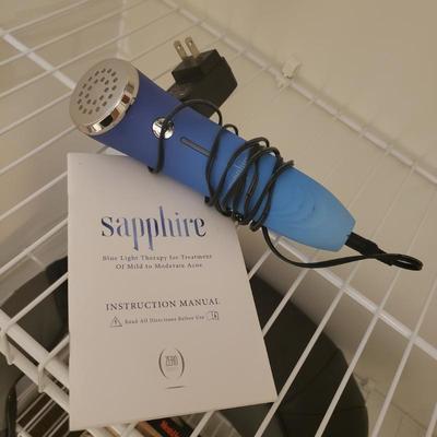 Blue light therapy for acne