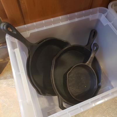 Cast iron pans