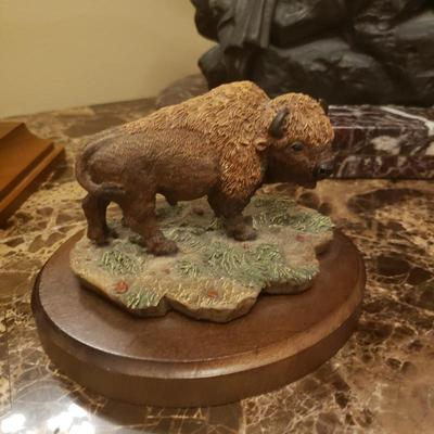 Buffalo sculpture