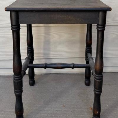 Vintage Imperial Grand Rapids Michigan Wood Side Table Plant Stand With Original Finish