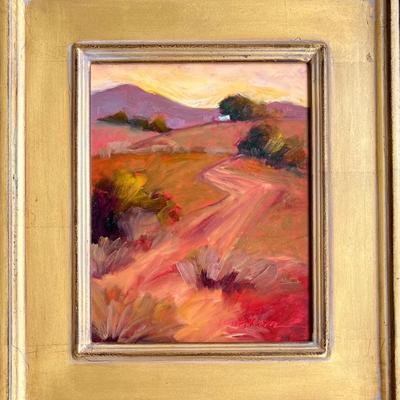 Original Jean Shom " One More Turn" Signed Oil On Board In Custom Frame