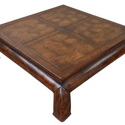 Vintage Henredon Asian Style Solid Wood Coffee Table