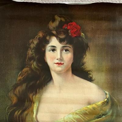 Vintage 19.5" X 19.5" Canvas Print Out Of Frame