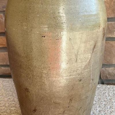 Vintage 10 Gallon 22.5" Double Handled Stoneware Crock