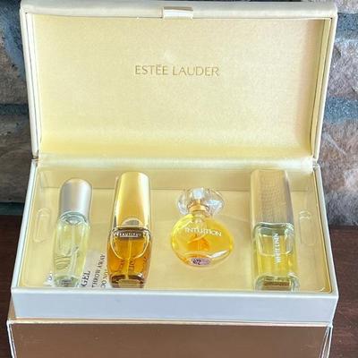 Estee Lauder Perfume Treasures Perfume 4 Pack With Original Box