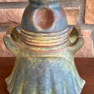 Vintage JBD Austria 0327 Double Handled 8.5" Vase