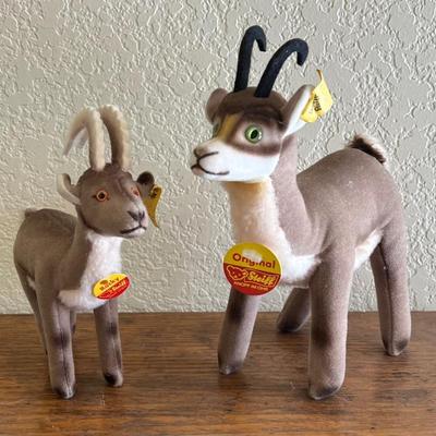 Vintage Steiff Rocky And Chamois Buck Dolls With Original Tags