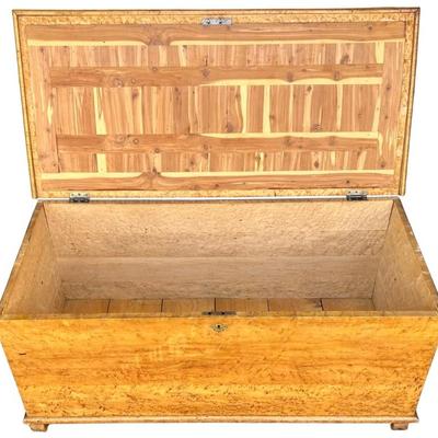 Antique Solid Birdseye Maple 46.5" Chest 