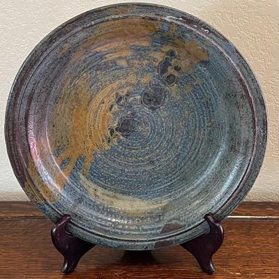 MCM Plum Tree Pottery John Glick Hand Thrown Pottery 12" Platter