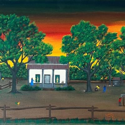 Original Barbara Pressley " Not Quite Oil On Canvas Out Of Frame