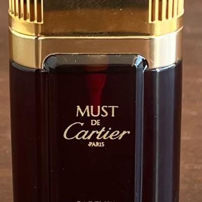 Vintage Must De Cartier Paris Parfum 1 Oz. 