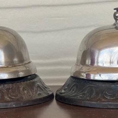 Vintage Pair Of Hotel Service Bells