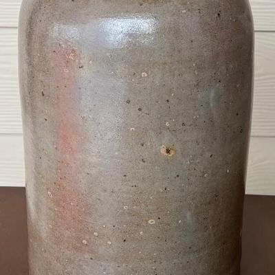 Vintage 14.5" Stoneware Rimmed Crock 