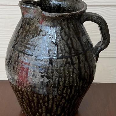 Vintage Lanier Meaders 10" Studio Pottery Pitcher Signed
