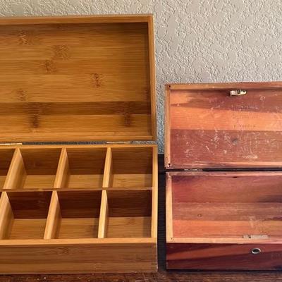 Vintage Lane Table Top Cedar Chest And A Dove Tailed Divided Box