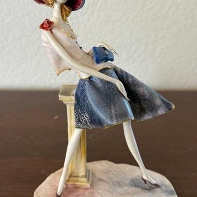 Vintage Italy G. Duso Porcelain Figurine Triade Roma Via Barberini 92