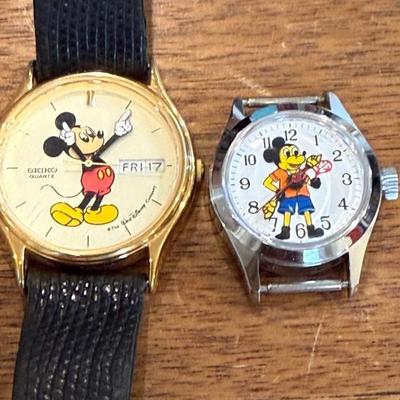 Vintage Seiko Quartz Walt Disney Mickey Mouse Watch With Band, Likson Co. Mickey Mouse Watch No Band