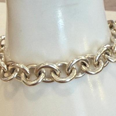 Sterling Silver Large Link 7" Bracelet - 31.5 Grams Total