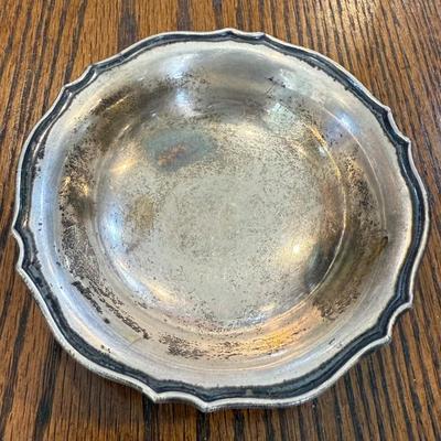 Small Sterling Coin Silver 900 Trinket Dish - 47.43 Grams Total