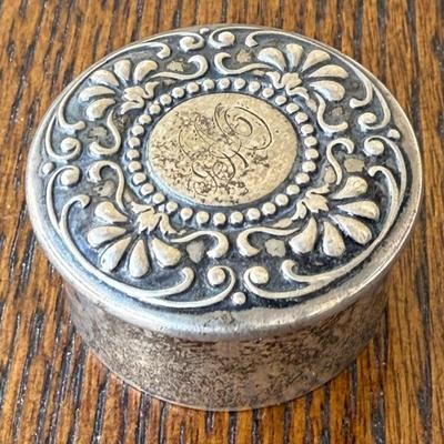 Sterling Silver English Trinket Box No. 920 - 16.05 Grams Total