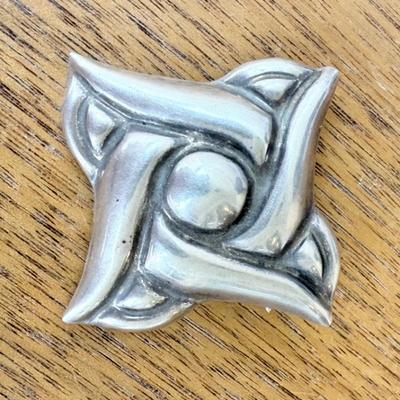 Mexico MCM Sterling Silver Pin Brooch TS -74 - Total Weight 15.04 Grams 
