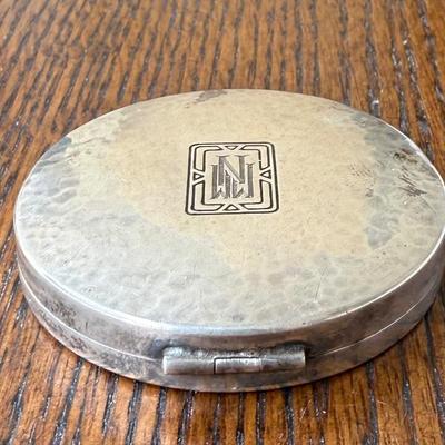 Antique Sterling Silver R Blackinton Art Nouveau Compact - 32.54 Grams Total