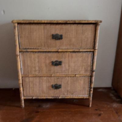 Bamboo / Ratan 3 Drawer Chest