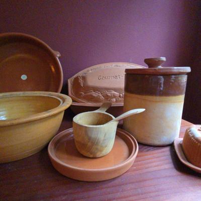 Vintage GOURMET-TOPF Terra Cotta Clay Roaster/Brique Ware/Others