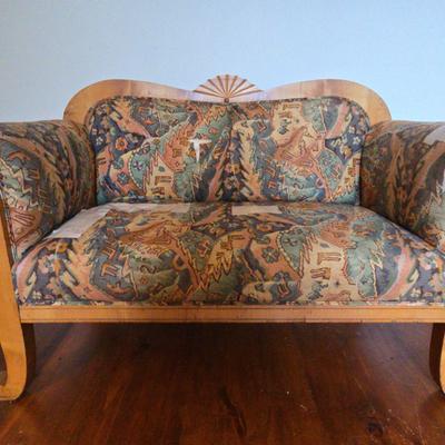 Late 19th to Early 20th Century Art Deco Loveseat 