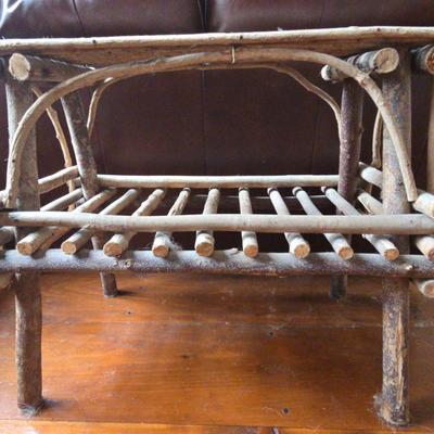 Vintage Adirondack Branch Sofa/Entry Table 