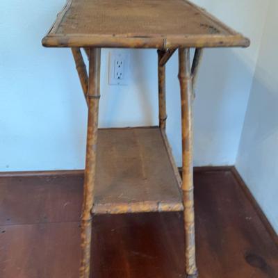 19th Century English Bamboo Accent Table
