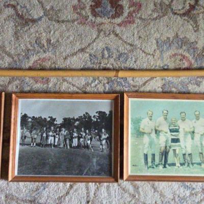 Vintage English Polo Mallet and Team Photos 