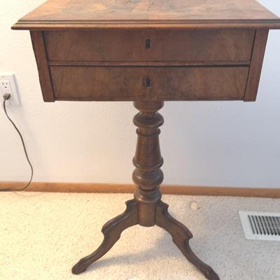 Antique Sewing Box w/Contents 