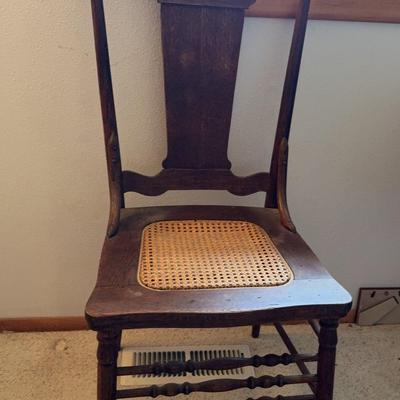 Vintage North Wind Wood Chair w/Caned Seat