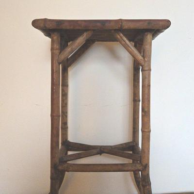 19th Century Tortoise Bamboo Side Table