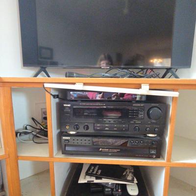 Sony Turntable and Teac Receiver and Television 
