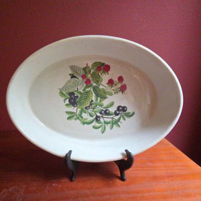 French Porcelaine de Paris Oval Serving Dish 