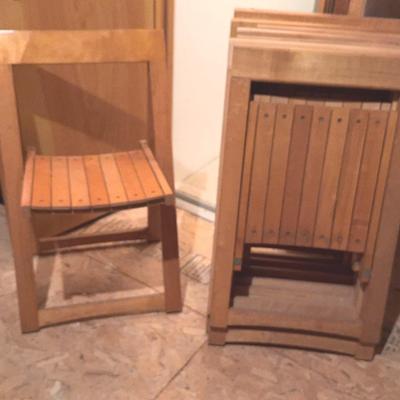 Vintage Trieste Folding Chairs Attributed to Aldo Jacober-1960s

